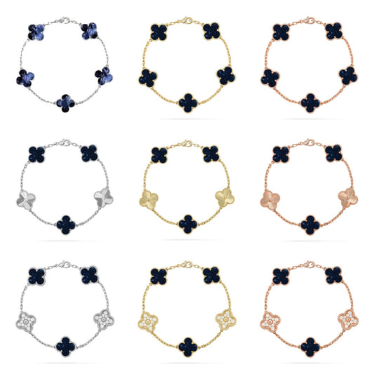 [Lora]CLOVER 5 MOTIF PIETERSITE BRACELET COLLECTION