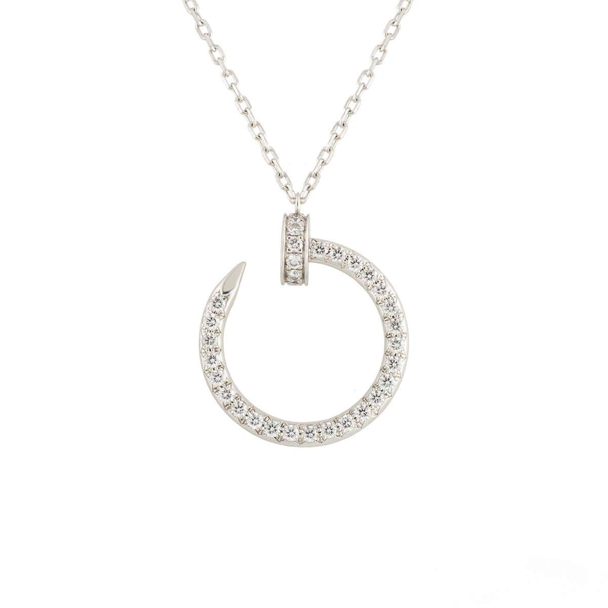 [LORA]JUSTE NECKLACE SILVER DIAMONDS