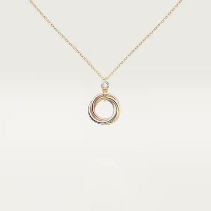 [LORA] TRINITY  NECKLACE 1 DIAMOND