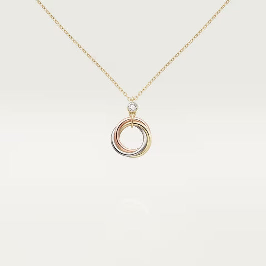 [Lora] TRINITY  NECKLACE 1 DIAMOND