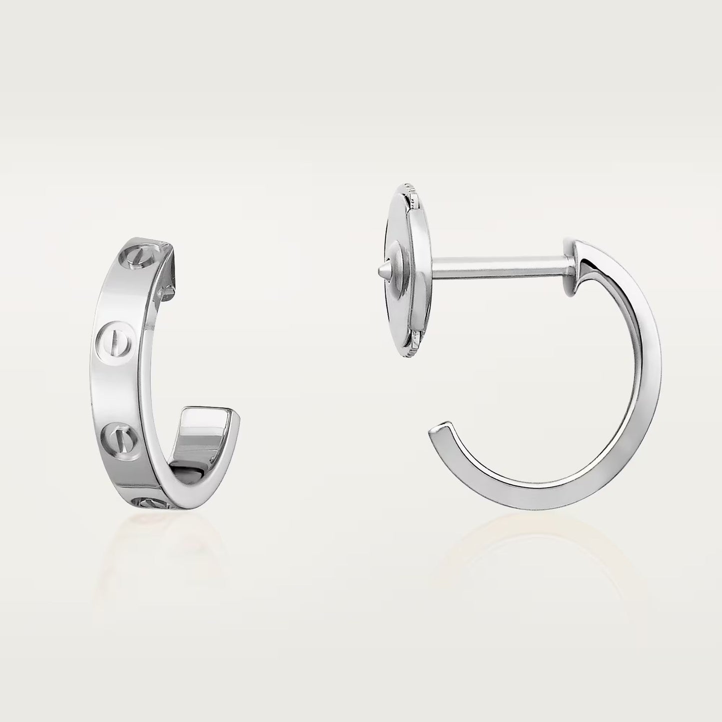 [LORA] LOVE EARRINGS 2.65 MM NO DIAMOND SMALL