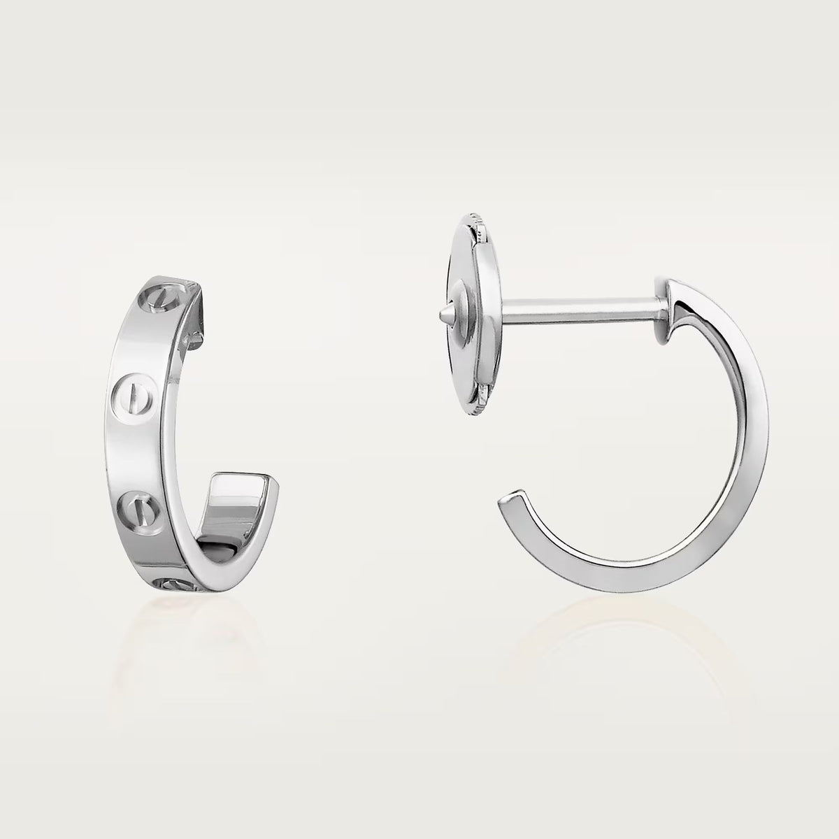[Lora] LOVE EARRINGS 2.65 MM NO DIAMOND SMALL