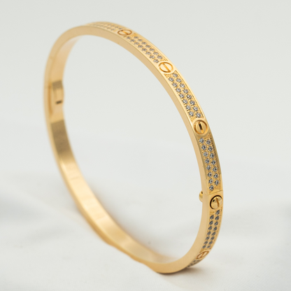 [LORA]LOVE BRACELET 3.65MM DIAMOND-PAVED