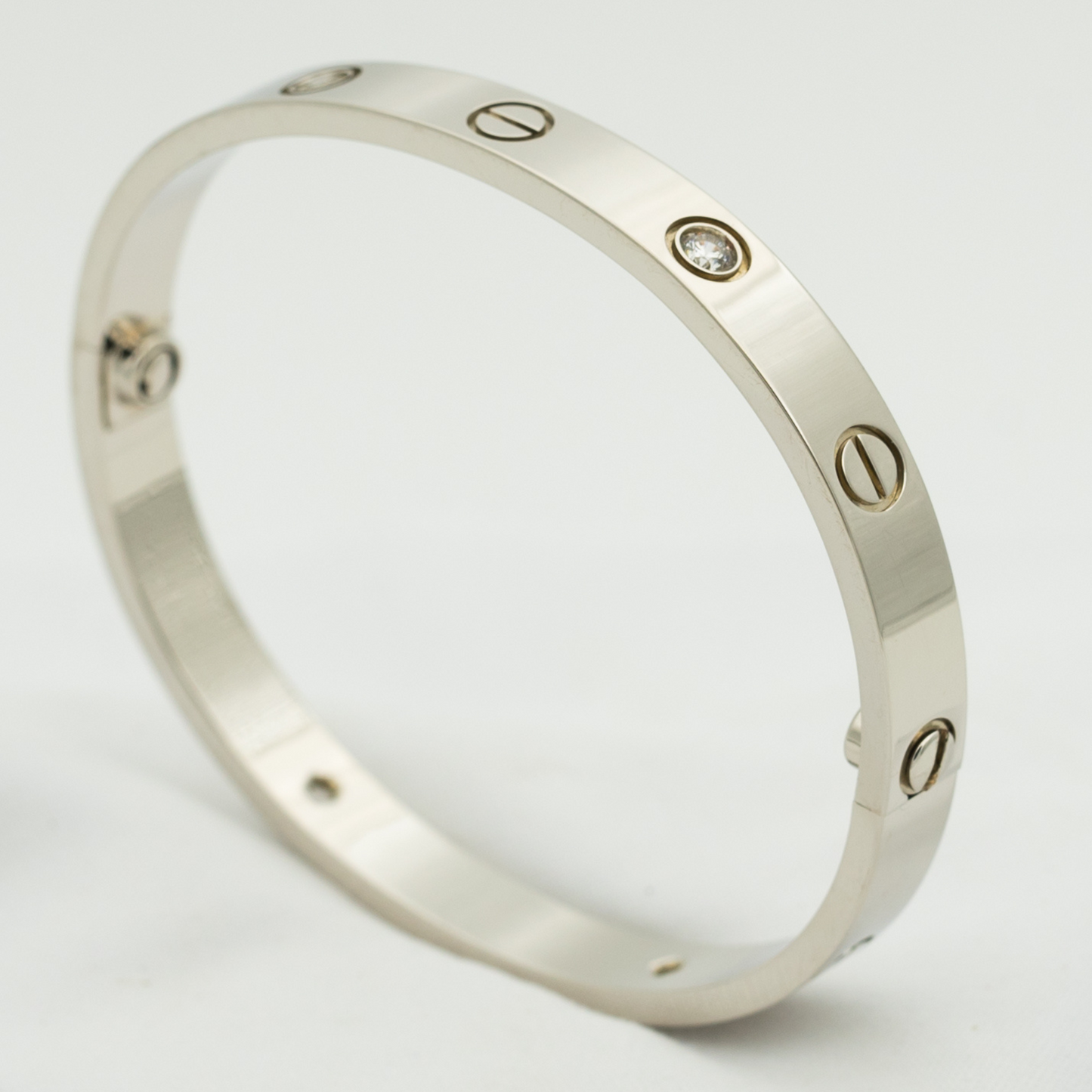 [LORA]LOVE BRACELET 6.1MM 4 DIAMONDS