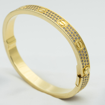 [LORA]LOVE BRACELET 6.1MM DIAMOND-PAVED