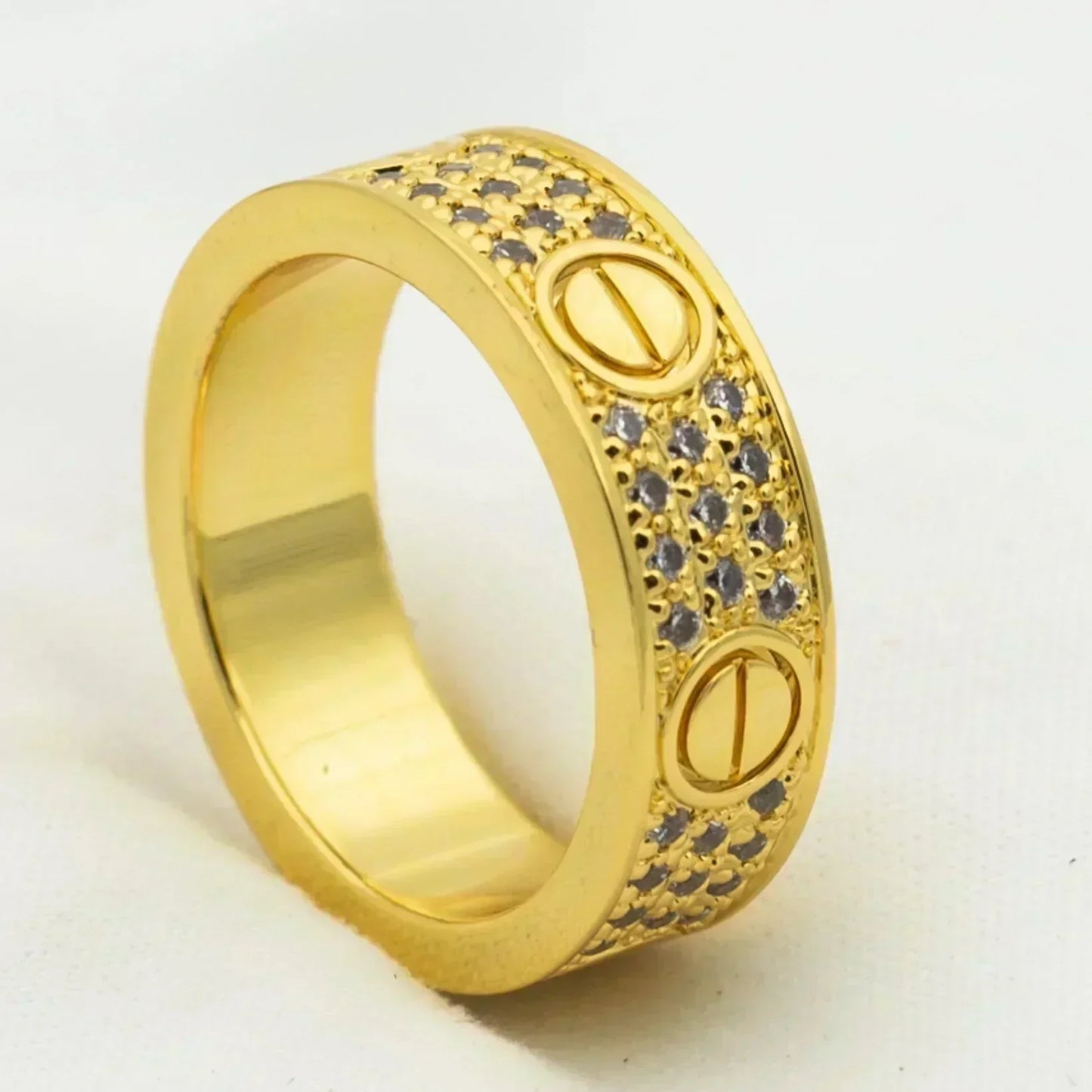 [LORA]LOVE RING 5.5MM DIAMONDS PAVED