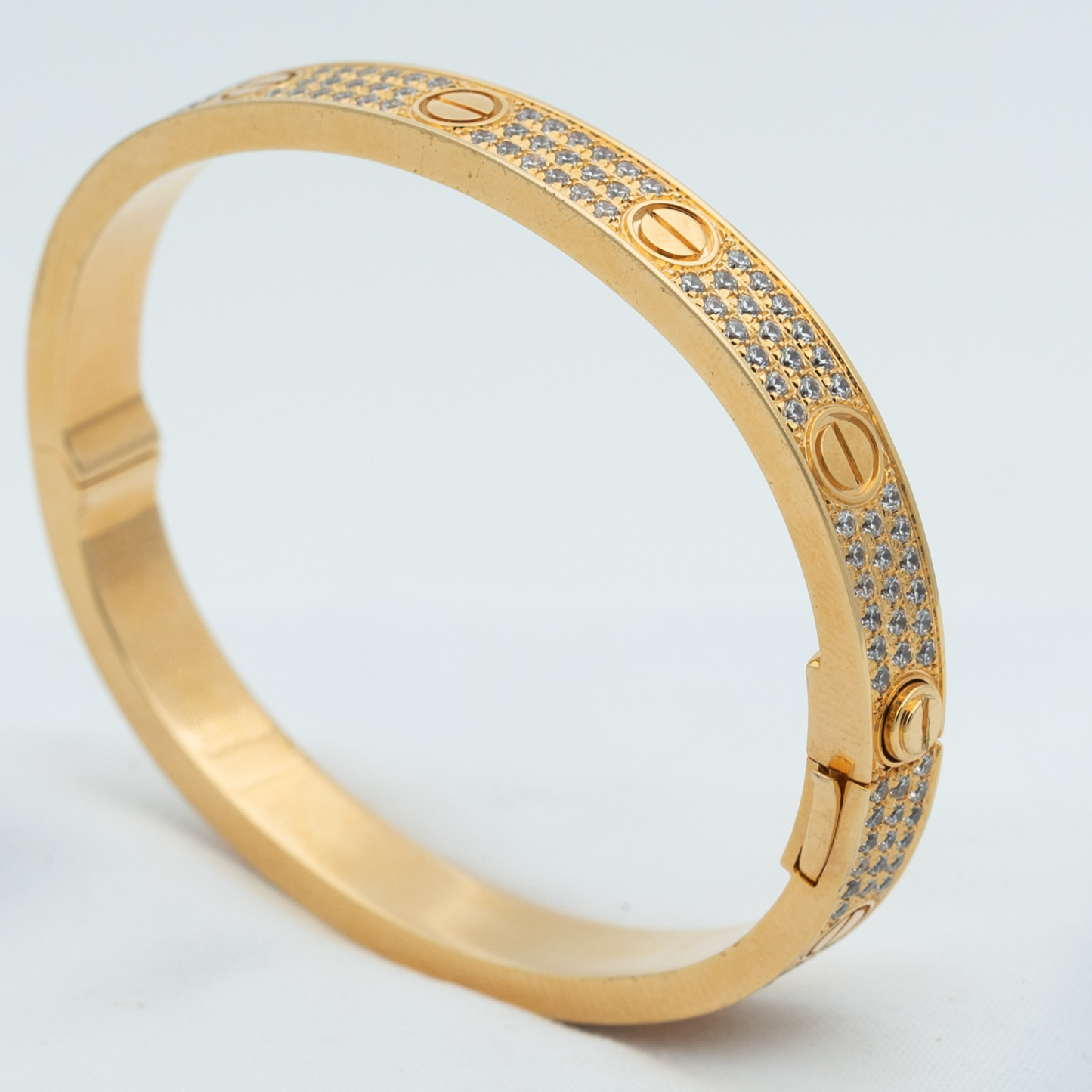 [LORA]LOVE BRACELET 6.1MM DIAMOND-PAVED