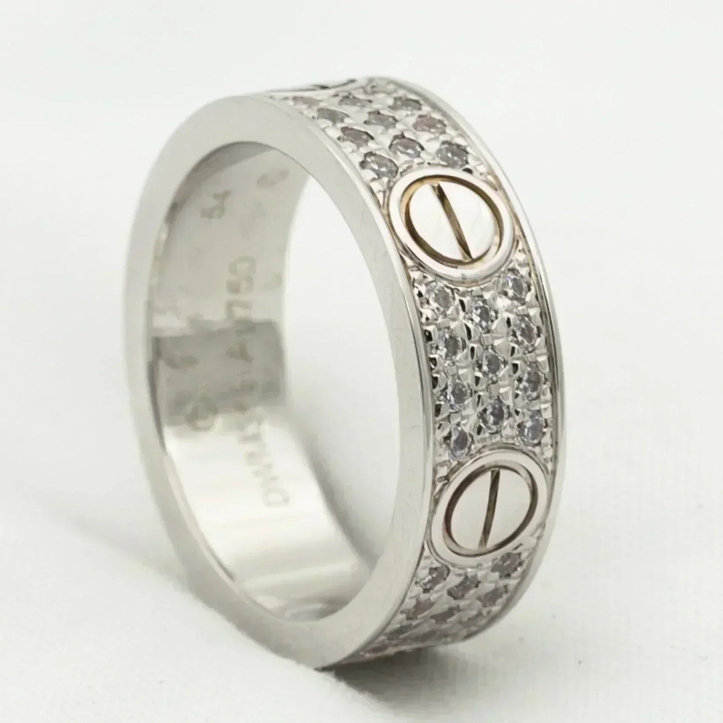 [LORA]LOVE RING 5.5MM DIAMONDS PAVED