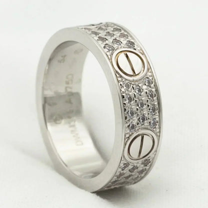 [LORA]LOVE RING 5.5MM DIAMONDS PAVED