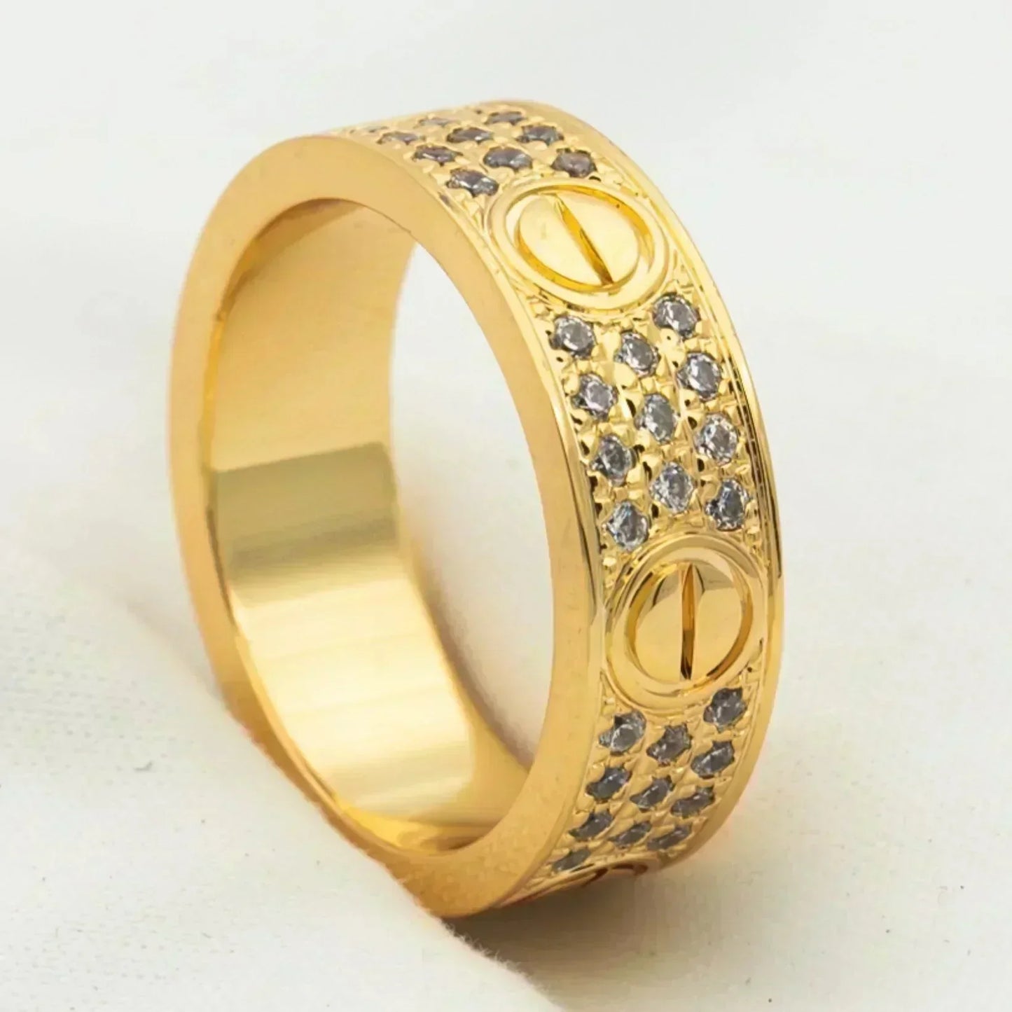 [LORA]LOVE RING 5.5MM DIAMONDS PAVED