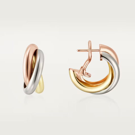 [Lora] TRINITY ON DIAMOND CLASSIC EARRINGS