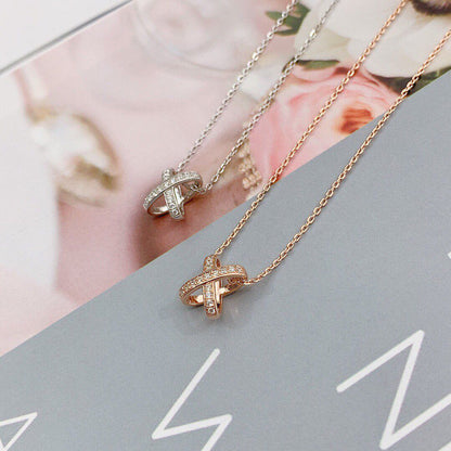 [LORA]JEUX DE DIAMOND NECKLACE