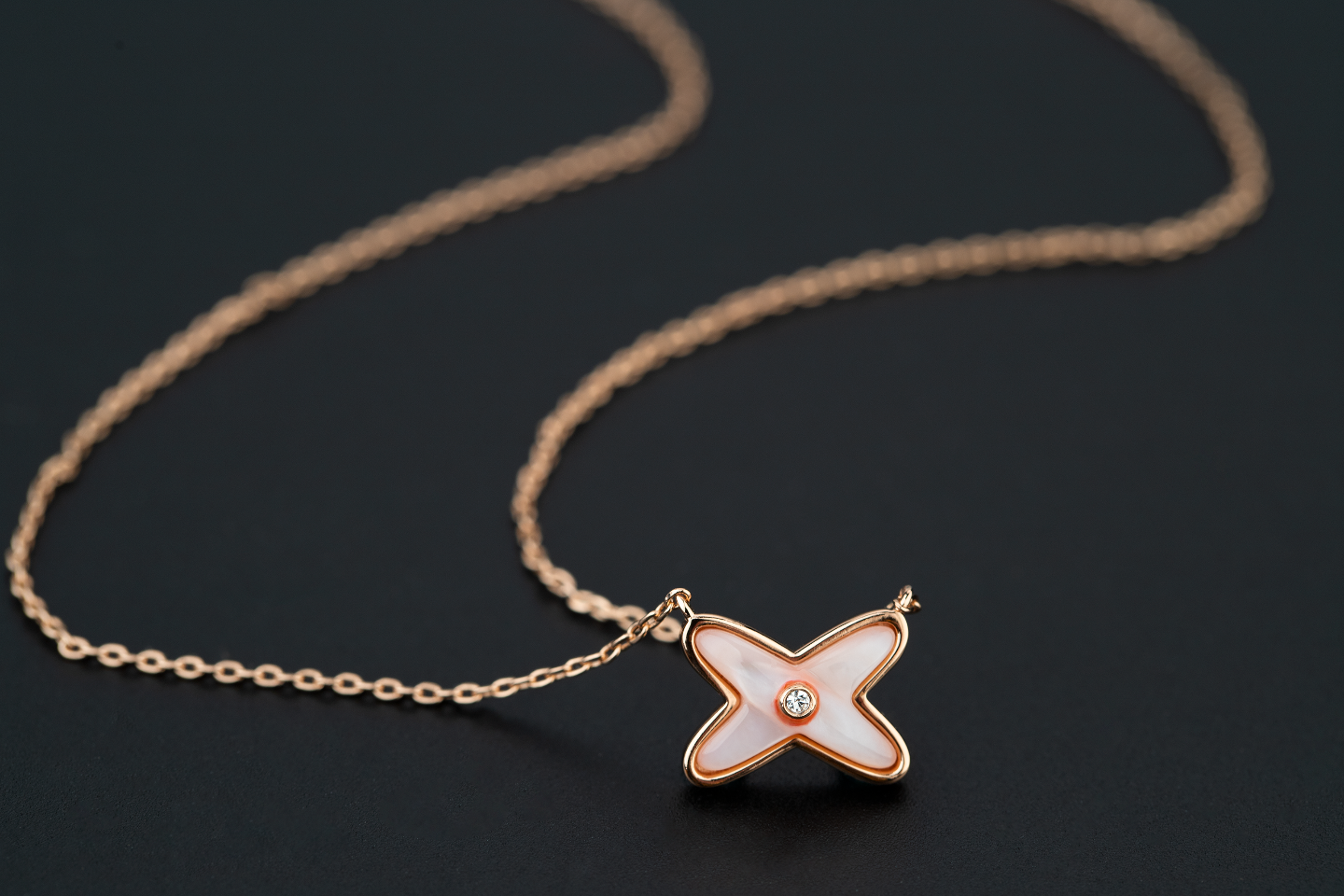 [LORA]JEUX DE NECKLACE 1 DIAMOND
