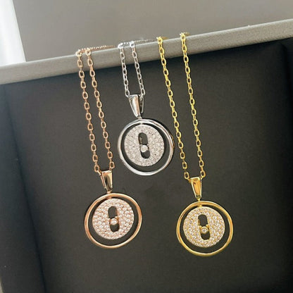 [LORA] LUCKY MOVER PM PAVED NECKLACE