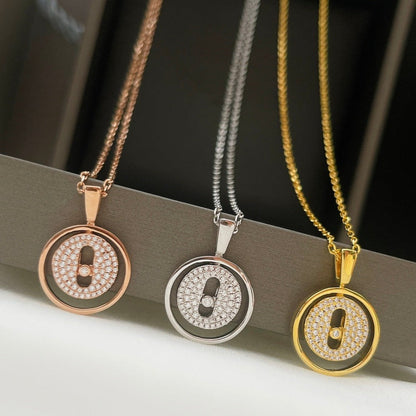 [LORA] LUCKY MOVER PM PAVED NECKLACE
