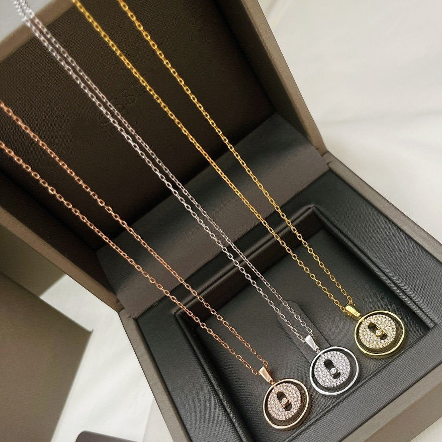 [LORA] LUCKY MOVER PM PAVED NECKLACE
