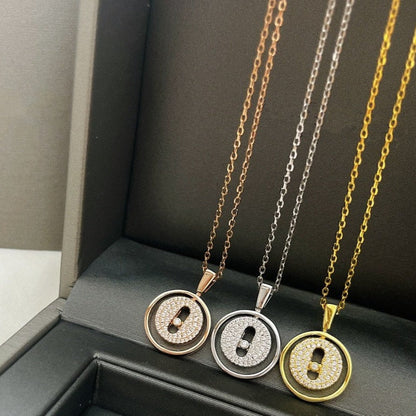 [LORA] LUCKY MOVER PM PAVED NECKLACE
