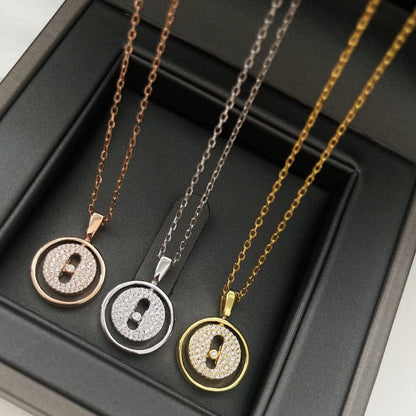 [LORA] LUCKY MOVER PM PAVED NECKLACE