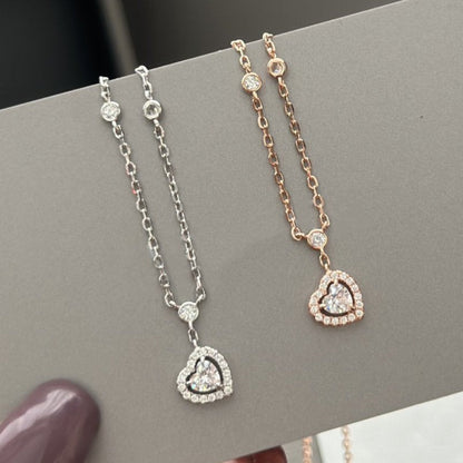 [LORA] JOY HEART DIAMOND NECKLACE
