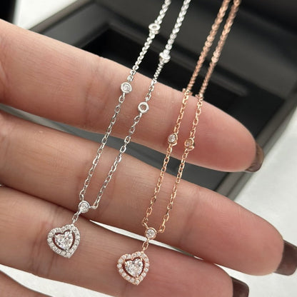 [LORA] JOY HEART DIAMOND NECKLACE