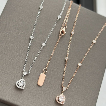 [LORA] JOY HEART DIAMOND NECKLACE