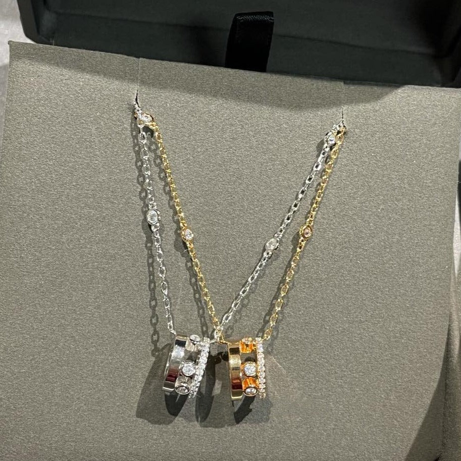 [LORA] CHAIN MOVE ROMANE PEDAND NECKLACE