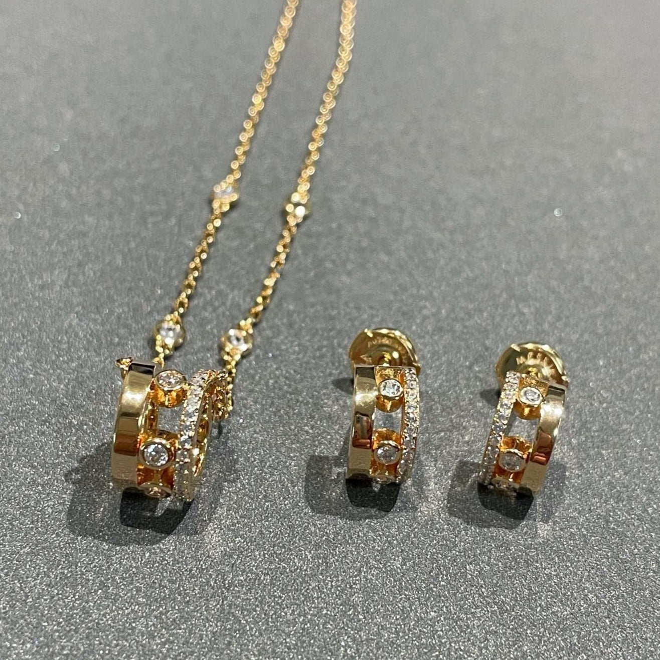 [LORA] CHAIN MOVE ROMANE PEDAND NECKLACE