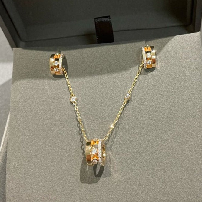 [LORA] CHAIN MOVE ROMANE PEDAND NECKLACE