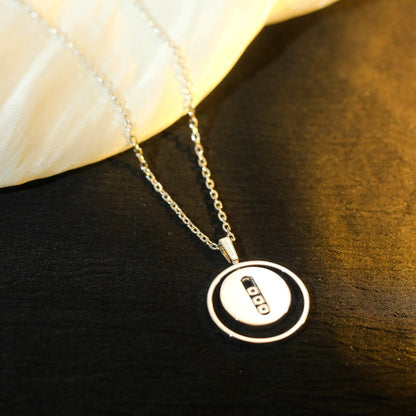 [LORA] LUCKY MOVE MM SILVER DIAMOND NECKLACE
