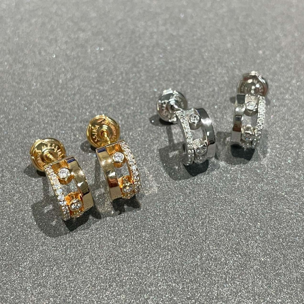 [LORA] MOVE ROMANE EARRINGS DIAMOND