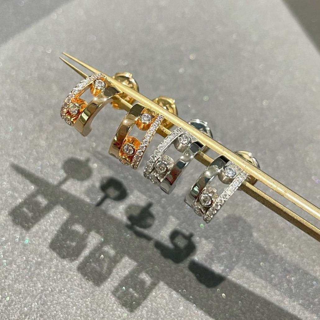 [LORA] MOVE ROMANE EARRINGS DIAMOND