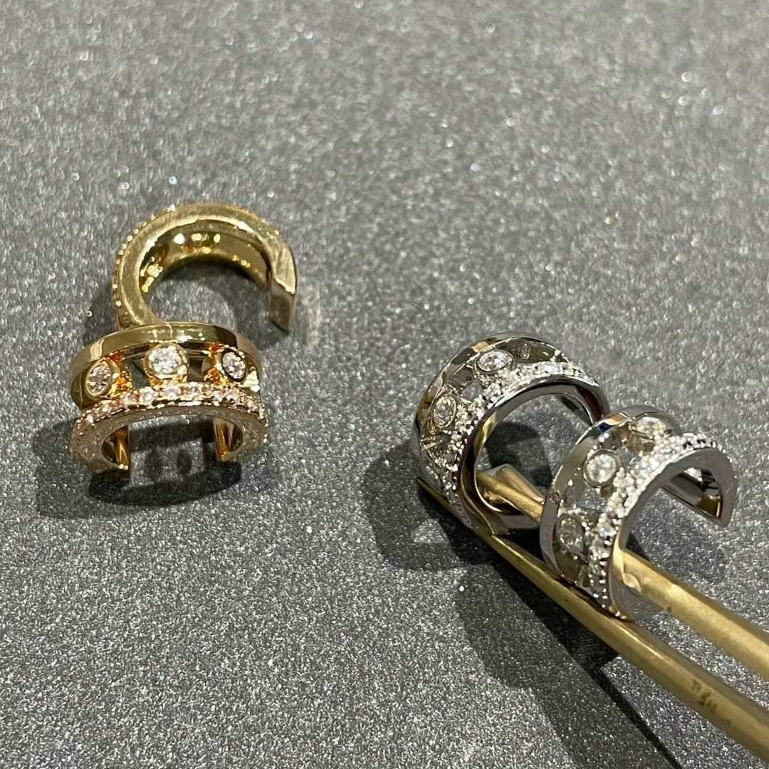 [LORA] MOVE ROMANE EARRINGS DIAMOND