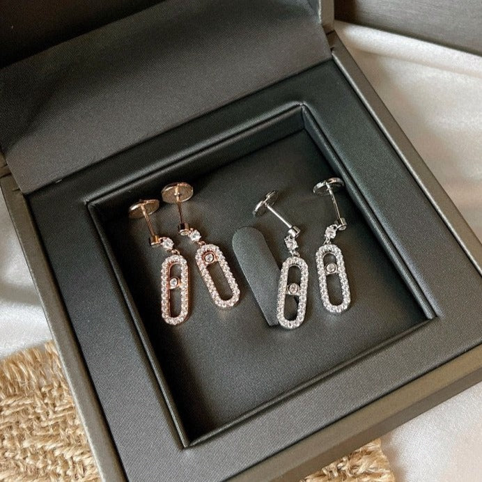 [LORA] DORMEUSES MOVE UNO DIAMOND EARRINGS