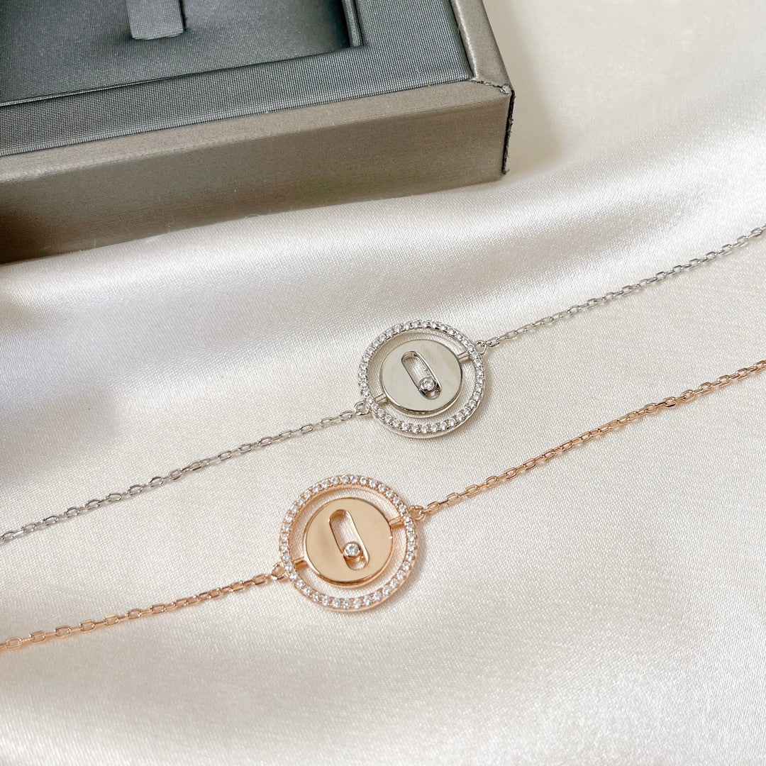 [LORA] LUCKY MOVE PAVED DIAMOND BRACELET
