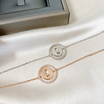 [LORA] LUCKY MOVE PAVED DIAMOND BRACELET