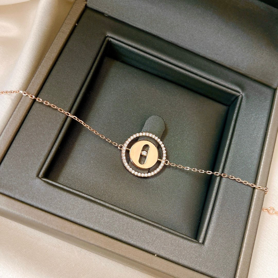 [LORA] LUCKY MOVE PAVED DIAMOND BRACELET