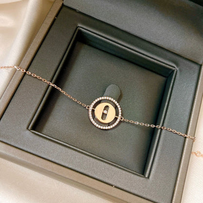 [LORA] LUCKY MOVE PAVED DIAMOND BRACELET