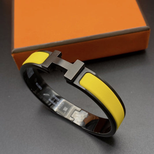 [LORA]CLIC HM SO BLACK YELLOW BRACELET