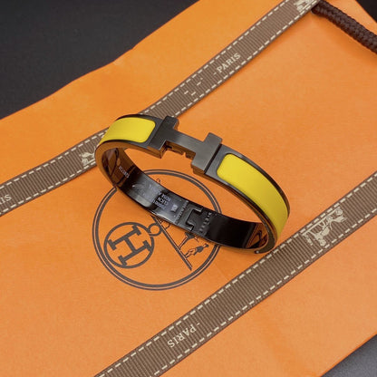 [LORA]CLIC HM SO BLACK YELLOW BRACELET