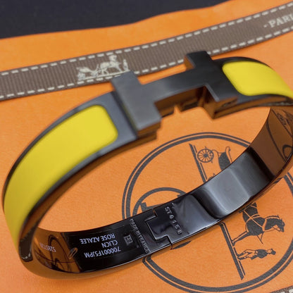 [LORA]CLIC HM SO BLACK YELLOW BRACELET