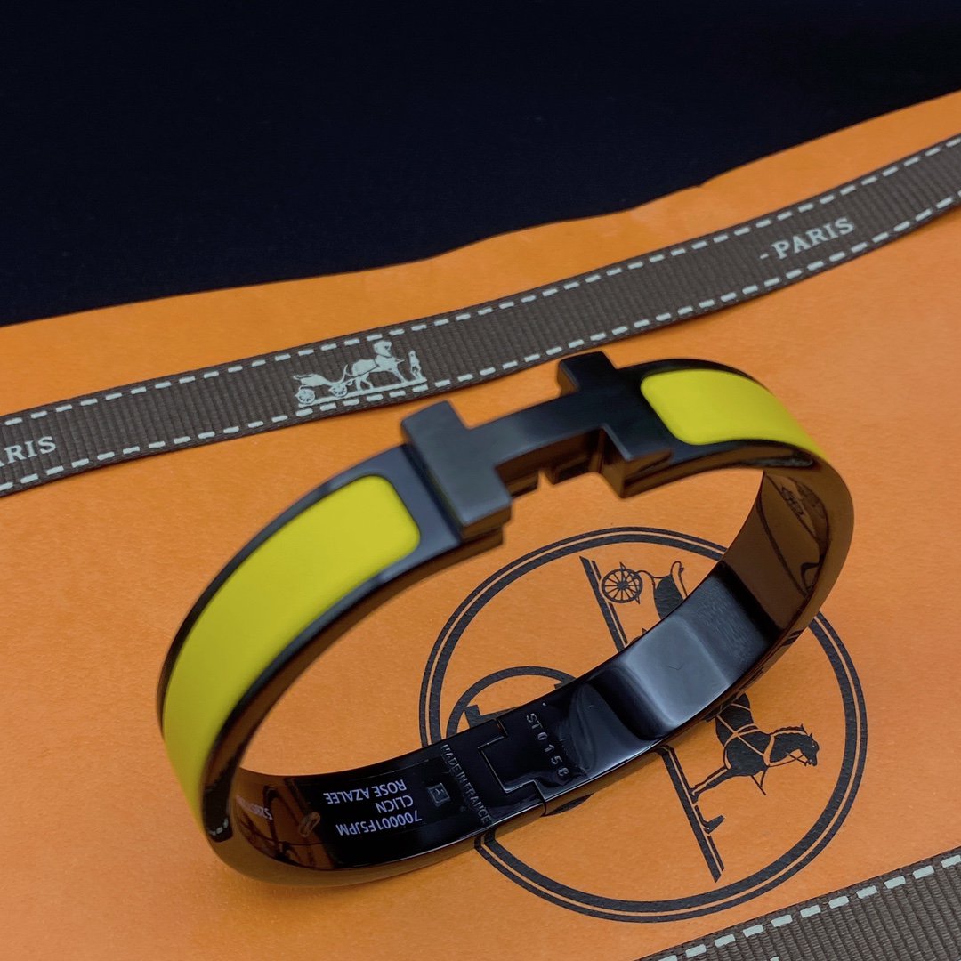[LORA]CLIC HM SO BLACK YELLOW BRACELET