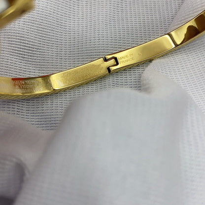 [LORA]CLASSIC HM CLIC WHITE 8MM ENAMEL BRACELET