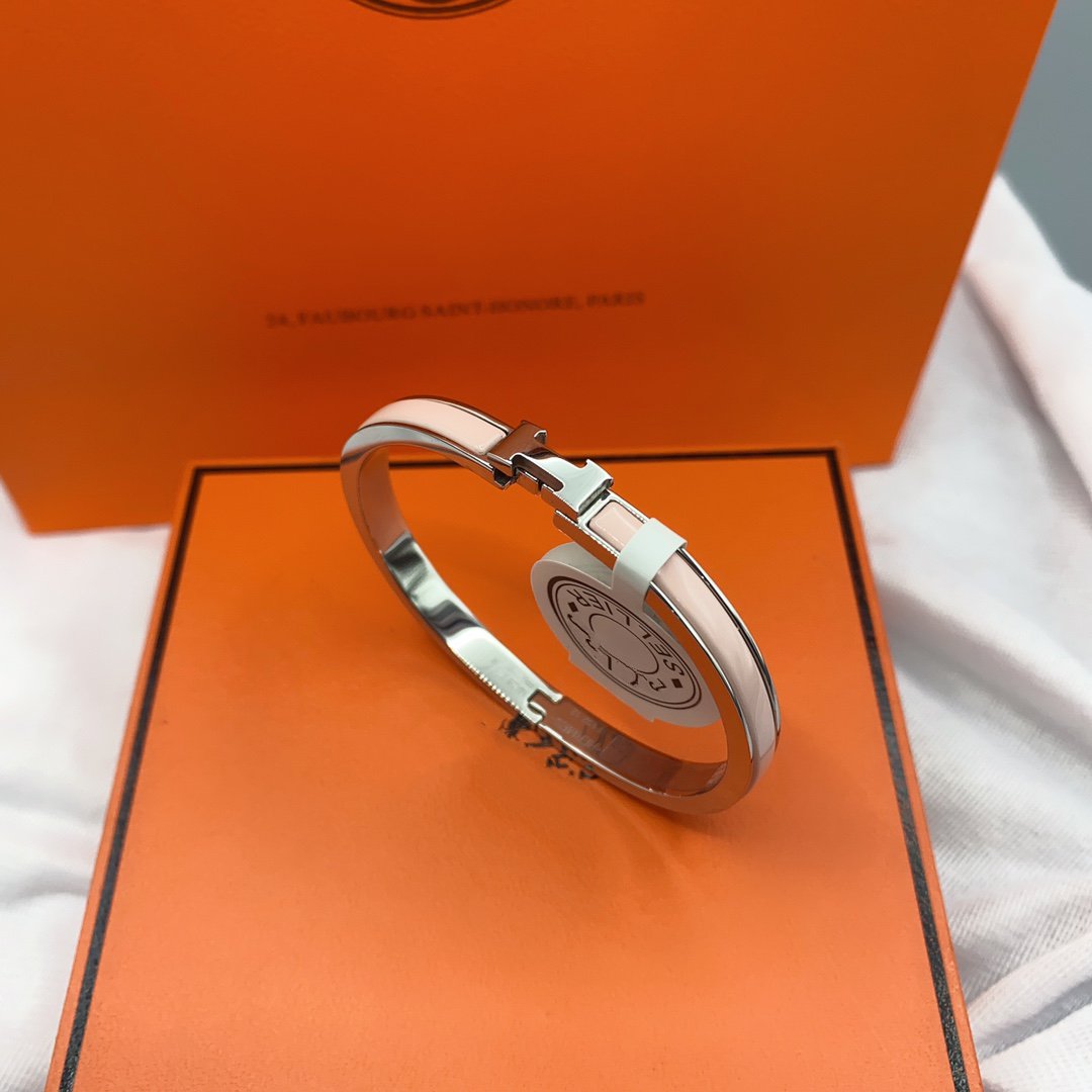 [LORA]CLASSIC HM CLIC  PINK 8MM ENAMEL BRACELET