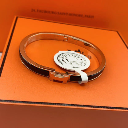 [LORA]CLASSIC HM CLIC BLACK 8MM ENAMEL BRACELET