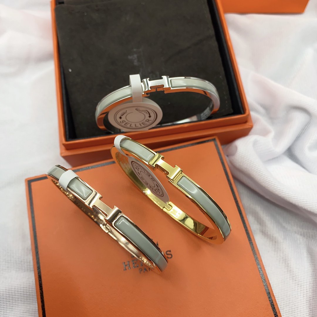 [LORA]CLASSIC HM CLIC GREEN 8MM ENAMEL BRACELET