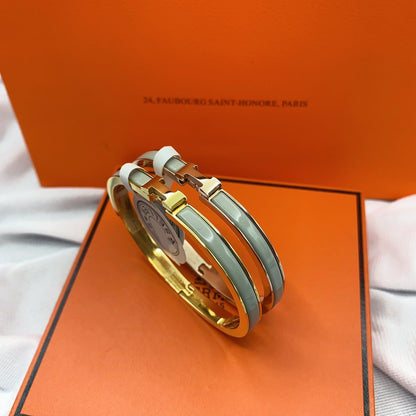 [LORA]CLASSIC HM CLIC GREEN 8MM ENAMEL BRACELET