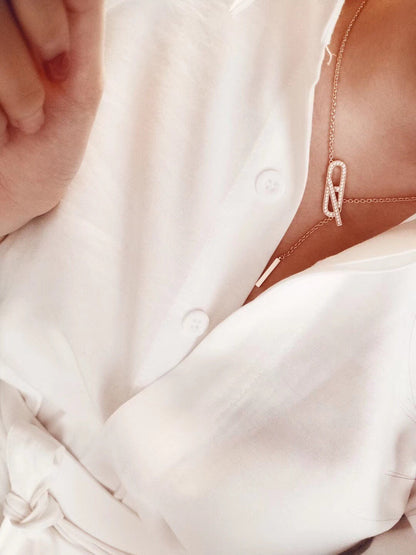 [LORA]HM FIRE PIG NOSE NECKLACE TRENDY STREET