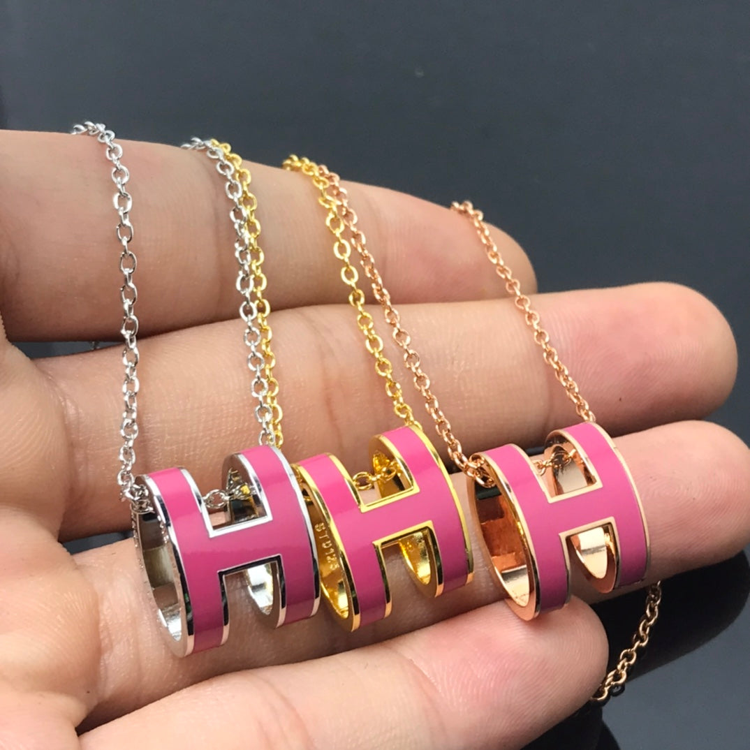 [LORA]H NECKLACE PINK