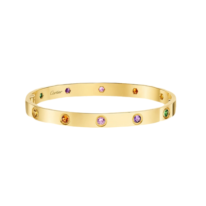 [Okajuri Jewelry]2026 RAINBOW LOVE BRACELET 6.1MM  10 DIAMONDS