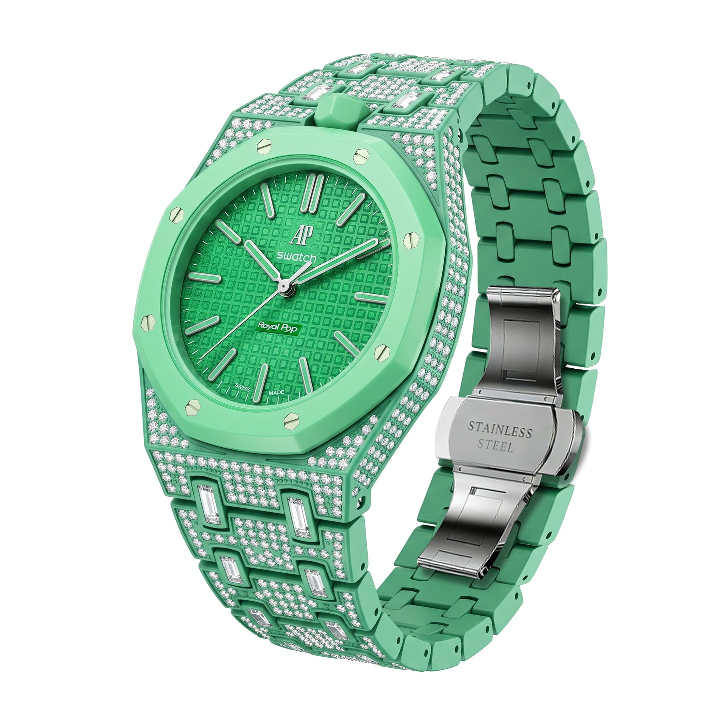 Royal Oak Pop Exclusive Bioceramic Case & Bioceramic Strap Diamond